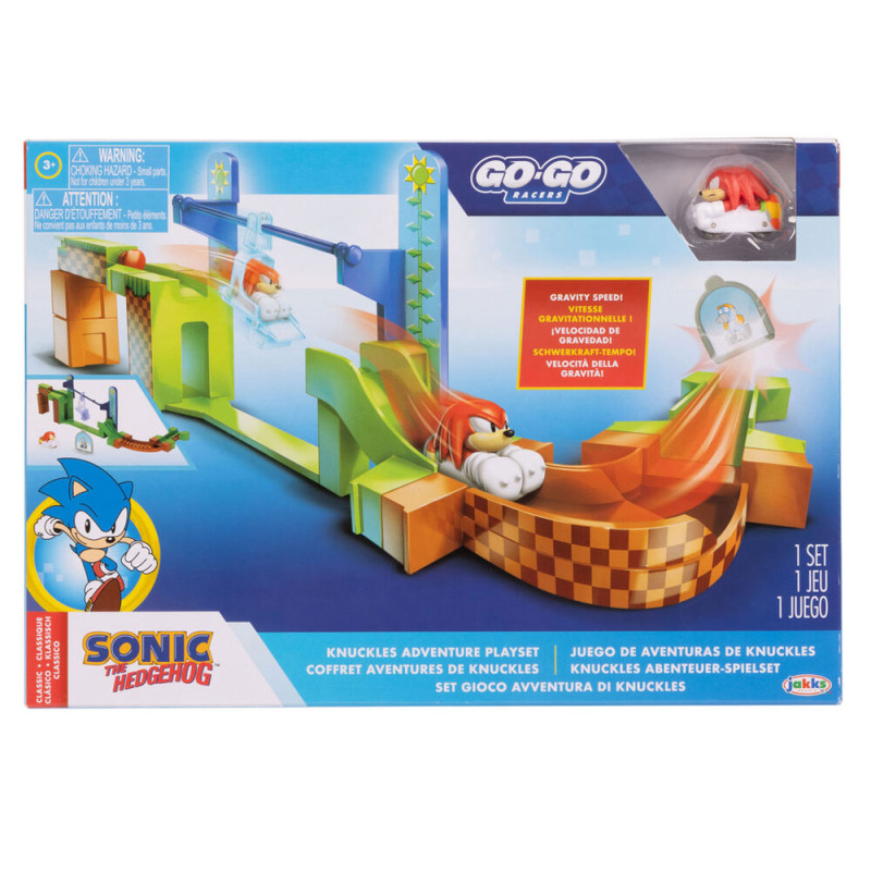 Playset Sonic & Knuckles Go Go Racers Sonic surtido